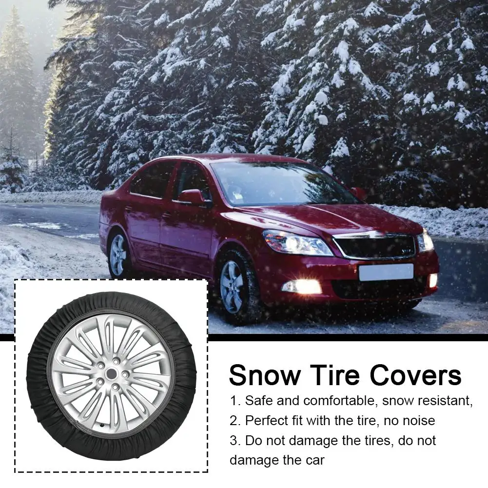 Car Tire Snow Socks Wheel Tyre Off-road Tires Winter Cars Wheel Socks Suitable For Out Of City And In City Easy Assembly