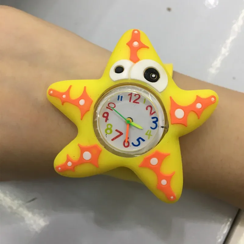 Jam Tangan Kartun Lucu Hewan Laut Di Bawah Penyu Laut Kepiting Hiu Jam Tangan DIY Dekorasi Pesta Selamat Ulang Tahun Hadiah Kesukaan Anak-anak Laki-laki Perempuan