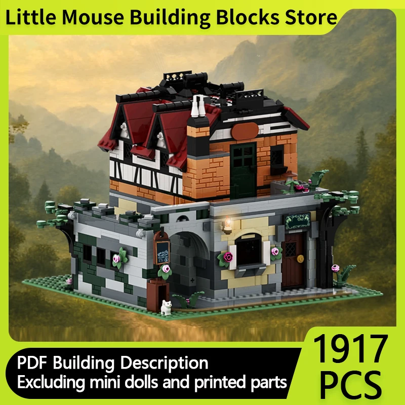 

Средневековый замок, модель MOC, строительные кирпичи, старая гвардия, модульная технология, подарки, праздник, сборка, детские игрушки, костюм