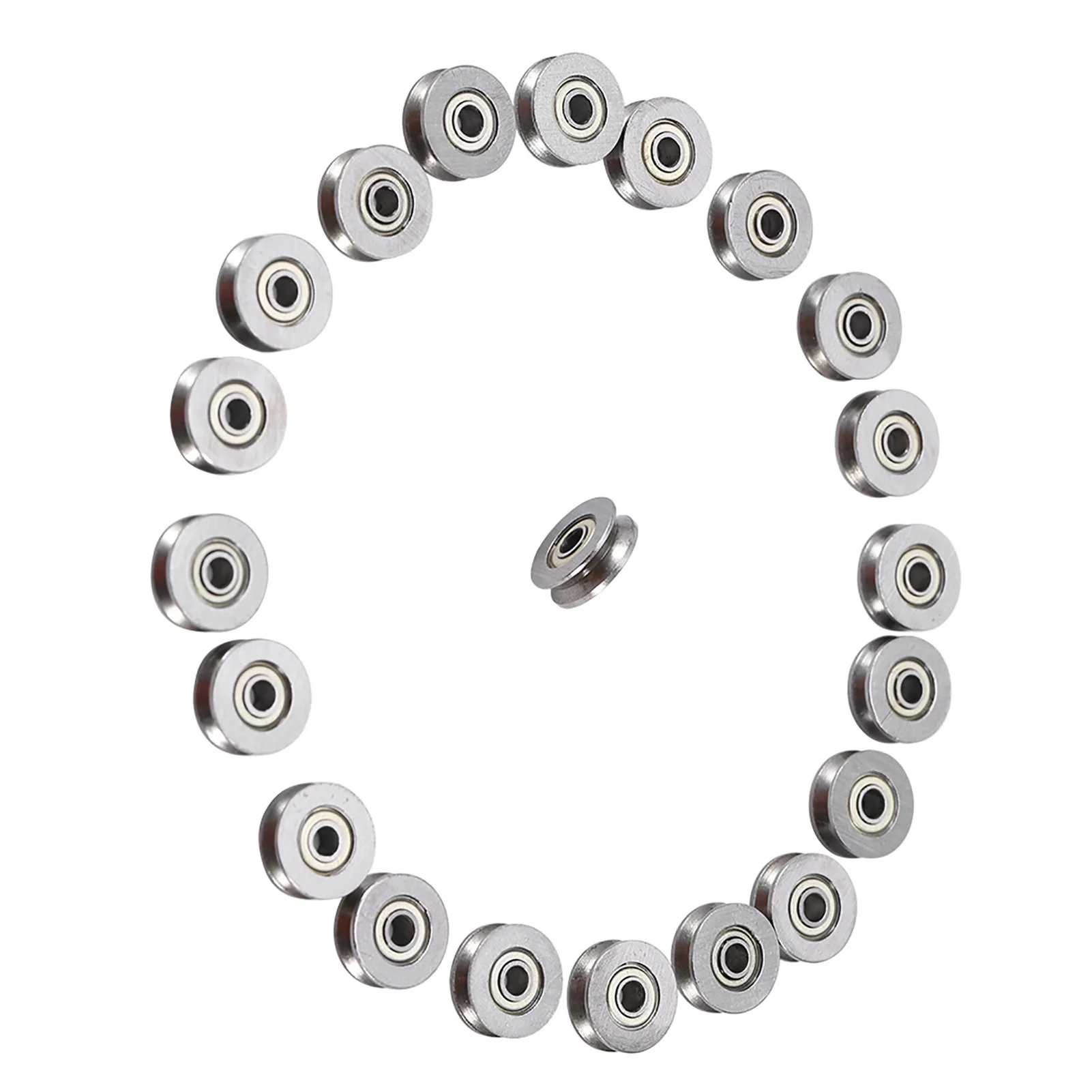 V623ZZ V  Ball Bearing Pulley For Rail Track Linear Motion System 3x12x4mm V  Bearing V Bearing V623ZZ Bearing
