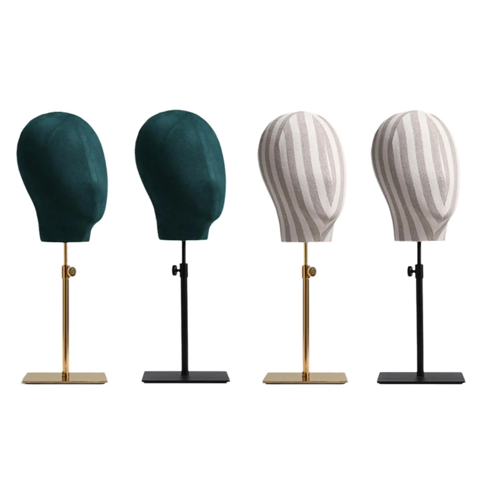 

Mannequin Head Stand Adjustable Height Simple Easy to Use with Base Model Holder