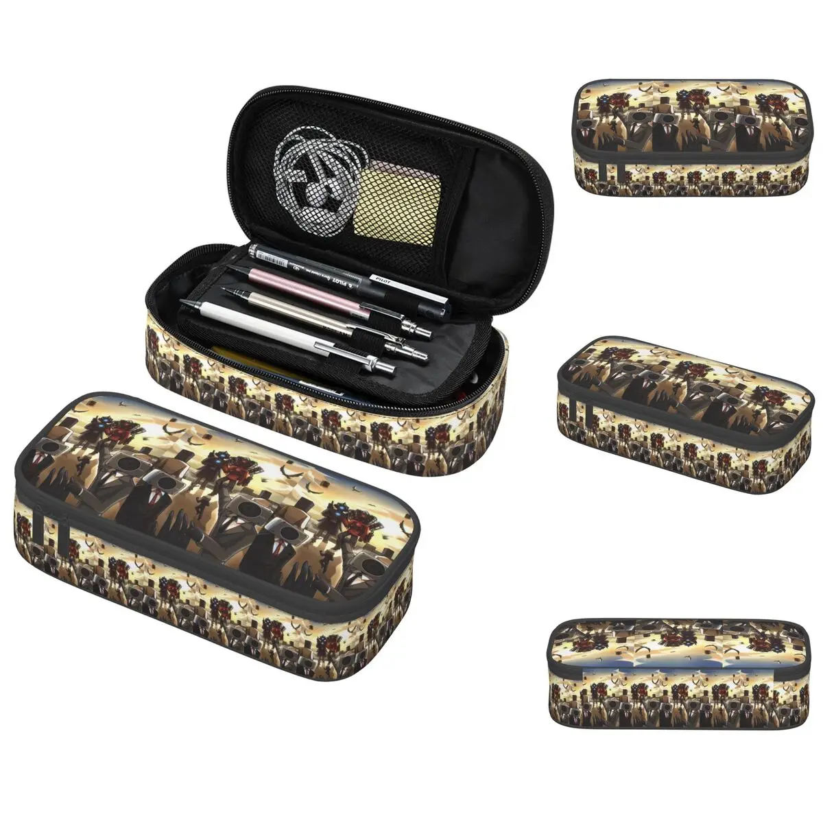 

Пенал Skibidi Toilet в стиле аниме для студентов, подарочный пенал-коробка, сумка для канцелярских принадлежностей, органайзер для ручек