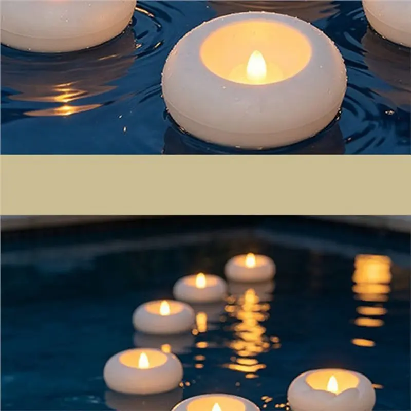 Electronic Candles Flameless Floating Candles For Wedding LED Birthday Parties Pet Commemorative A