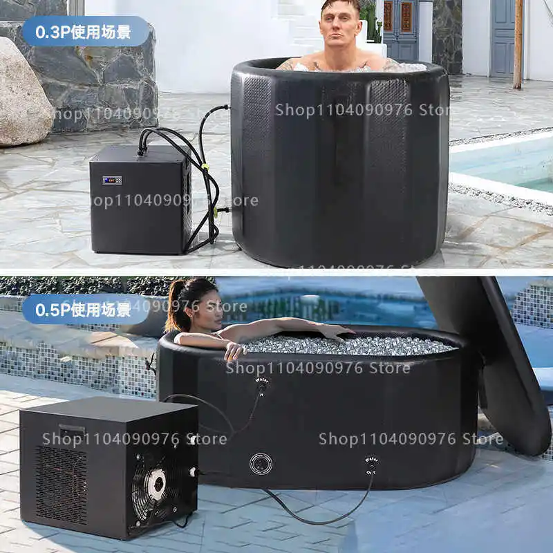 Household bathtub aquarium muscle repair sports physiotherapy intelligent silent outdoor ice bath with ice bucket water cooler