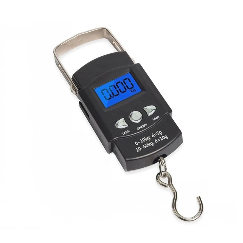 

1 Pieces 50Kg Travel Scale Digital Fishing Scale With Ruler High Precision Fishing Scale No Battery