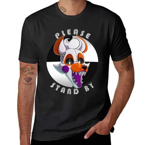 Lolbit 티타임 티셔츠, 남자아이 맞춤형 티셔츠 탑