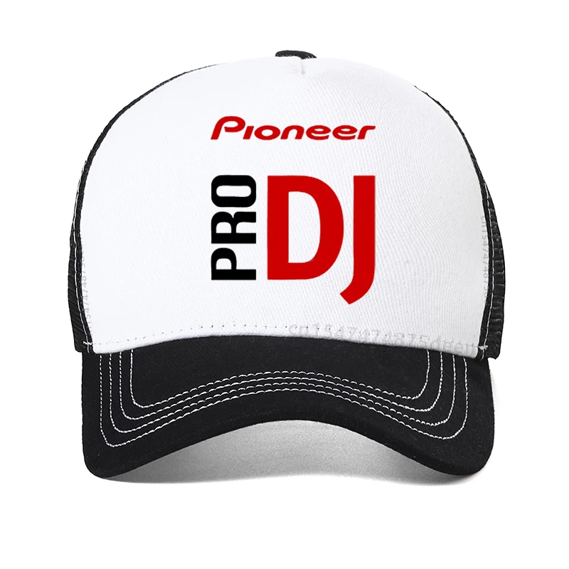 Pioneer DJ Pro Baseball Caps Men Women Fashion Mesh breathable trucker hat Adjustable Hip Hop Music Hats Snapback Garros