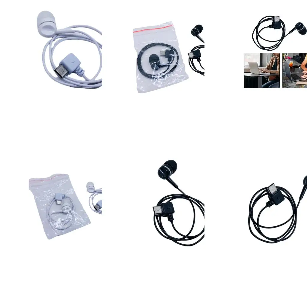 Noise Isolating Canal Earphone 5Pin Port For Mobile Phone Single Ear A4WF