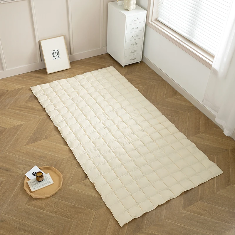 Thin Mattress Topper for Summer,Foldable Bed Mat Sleeping Pad,Soft Breathable for Single Bed