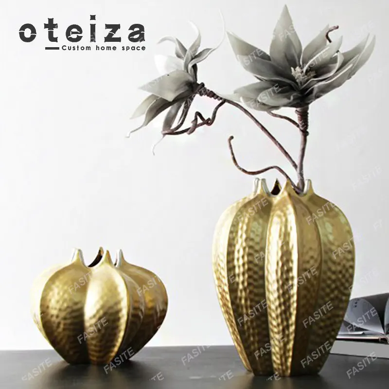 Modern simple resin flower ware sales office model room hotel family living room entrance soft decoration