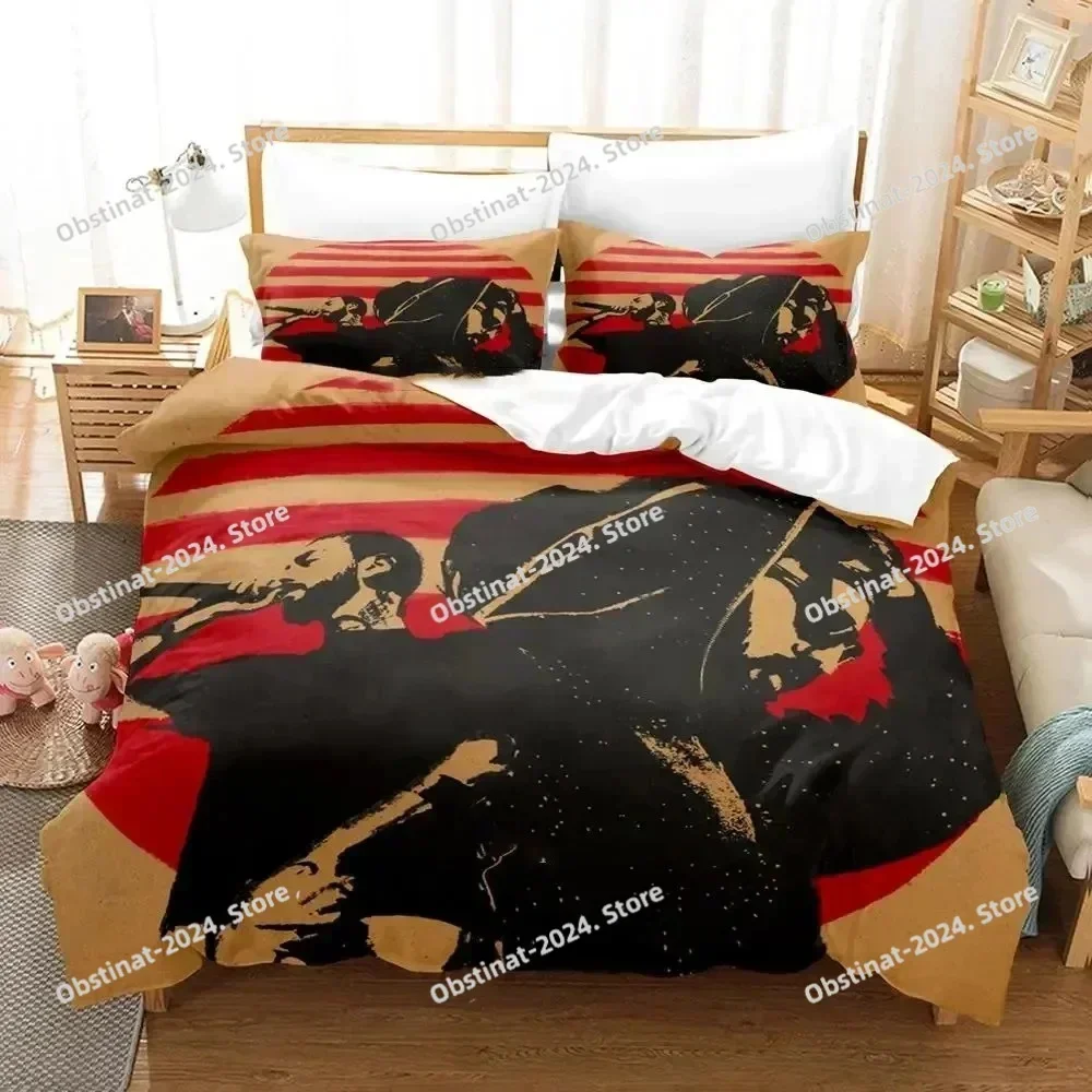 Miyagi & Andy Panda Hajime Bedding Set Printed single Comforter Quilt Bed Cover Duvet Cover Pillow Case 3 Pieces Kids Adult Size