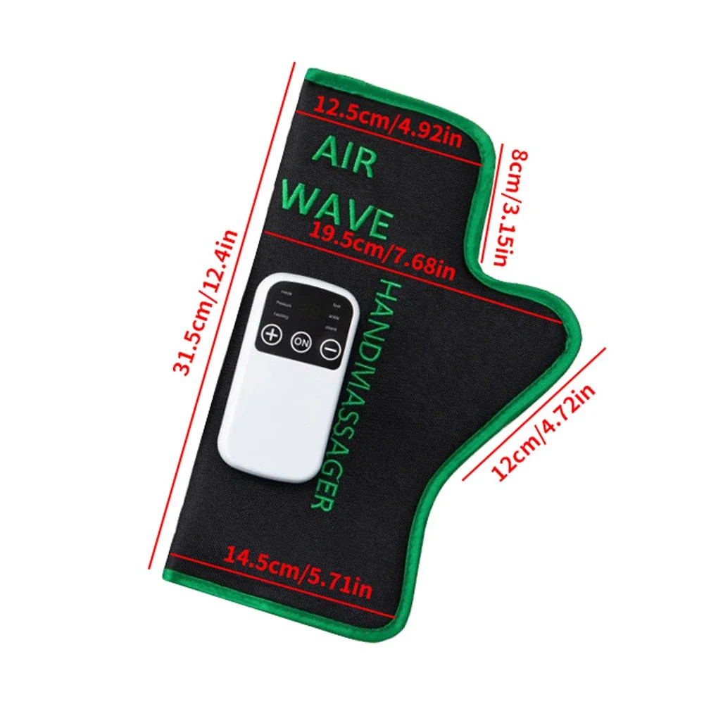 Hand Air Compression Massage Set With Heated Palm Airbag Circulation Massage Relieve Hand Fatigue And Pain For Beauty Salon