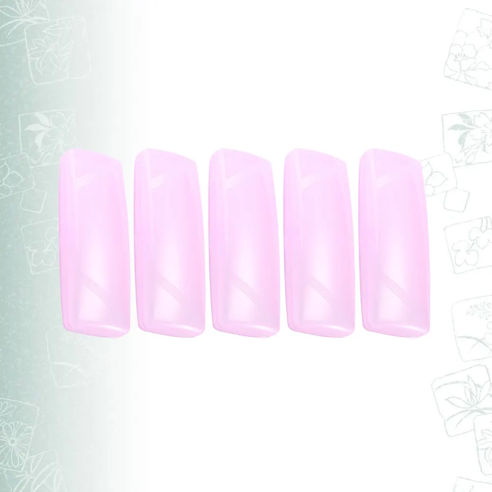 

5Pcs Plastic Glasses Case Portable Durable Anti-Pressure Eyeglasses Box Transparent Stylish Protective Storage for Men Women