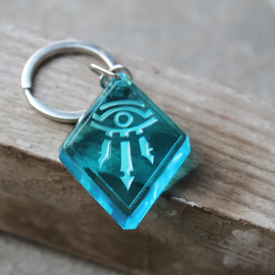 WOW قلادة سلسلة المفاتيح حلقة رئيسية يتوهج في الظلام عالم علب الساحرة كيرين تور شعار التحالف الحشد #5