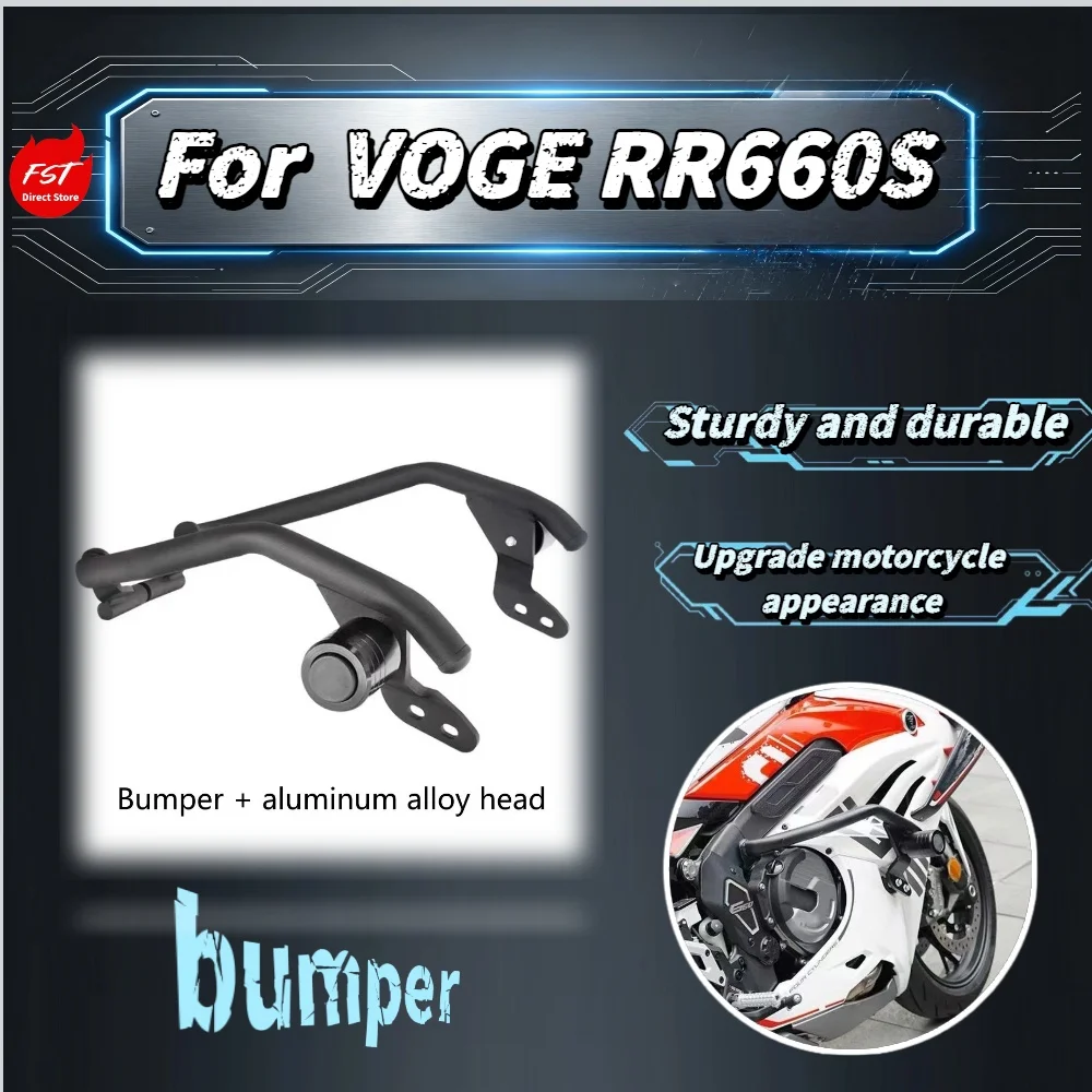 

For Voge RR660S Loncin Motorcycle Crash Bar One-piece Frame Sliders Anti-fall Guard Protector Mod Accessories