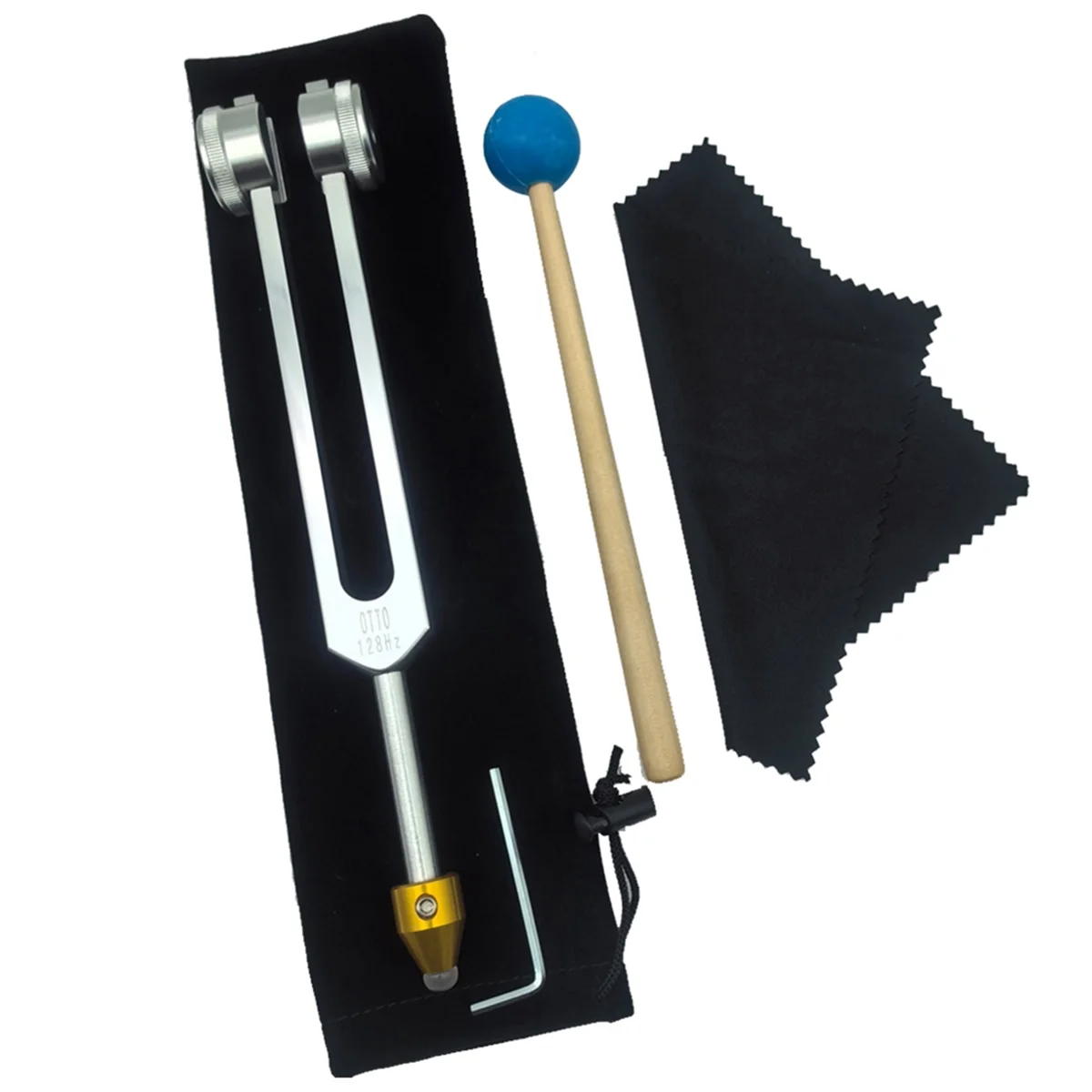 Juego de diapasones, diapasones ULT128HZ con base para curar chakras, terapia de sonido, mantener el cuerpo, la mente, la armonía perfecta del espíritu