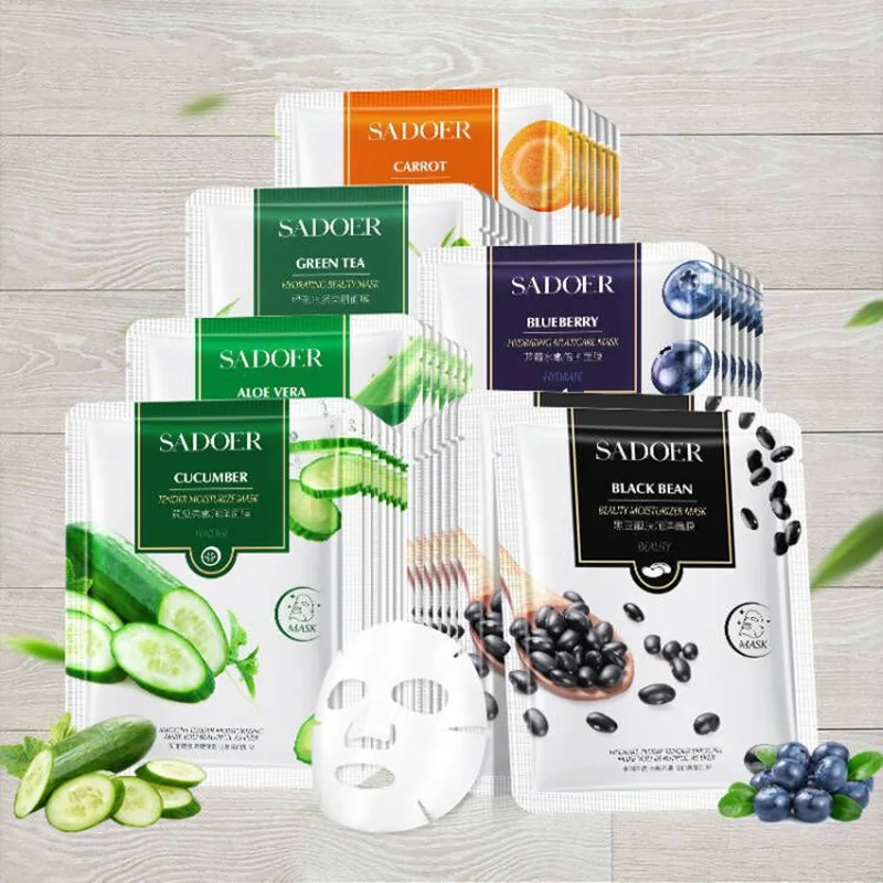 

Plant Extract Skin Rejuvenation Moisturizing Facial Mask Firming Brightening Skin Improve Dryness Dullness Hydrating Tender Mask