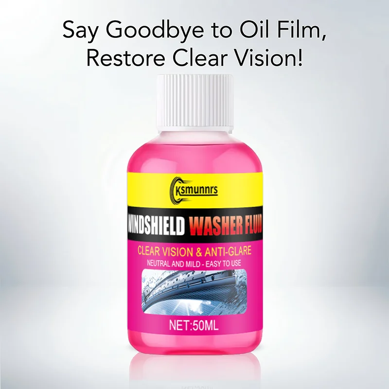 New Concentrate glass wiper fluid to maintain smoothness, no stripes, and quickly restore clear glass
