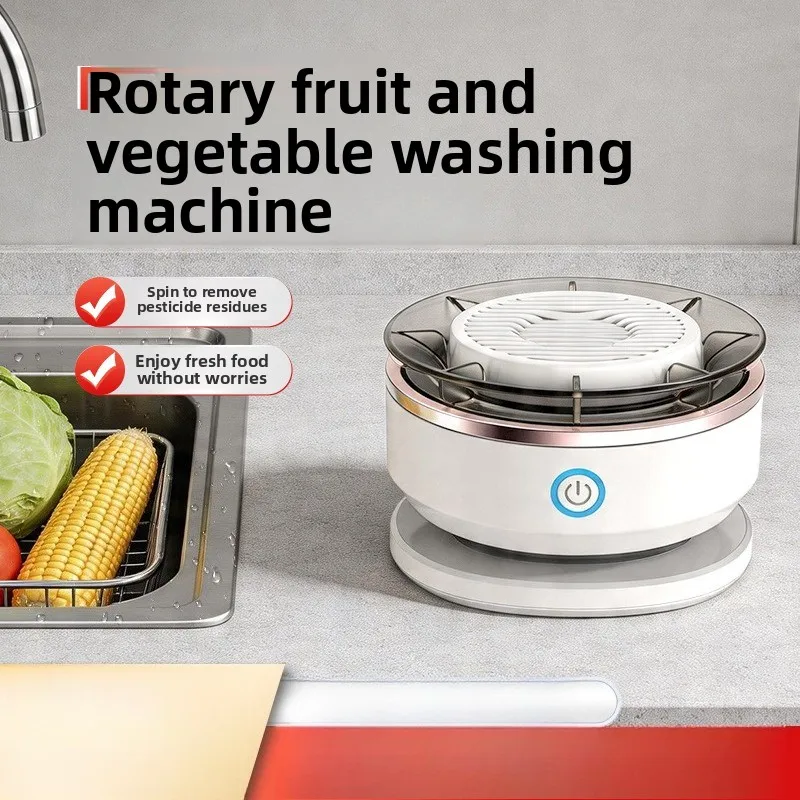 New Fruit and Vegetable Washing Machine Sterilization To Remove Pesticide Residues Household Wireless Food Purification Machine