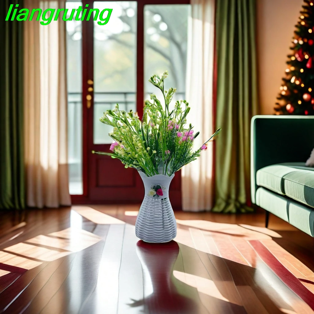 Superior living room decoration Room Garden Festive atmosphere New Year Christmas with bottle simulation flowers fake flowers