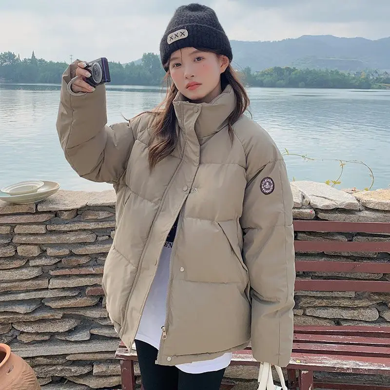 

Winter Oversize Cotton Jacket Women's Korean Style Loose Top Small Size Trendy Brand Commute Long Sleeve Regular Sleeve