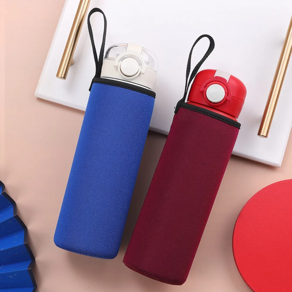 Neoprene Vacuum Cup Insulator Sleeve Collapsible Elastic Sport Water Bottle Cover Anti-fall Protective