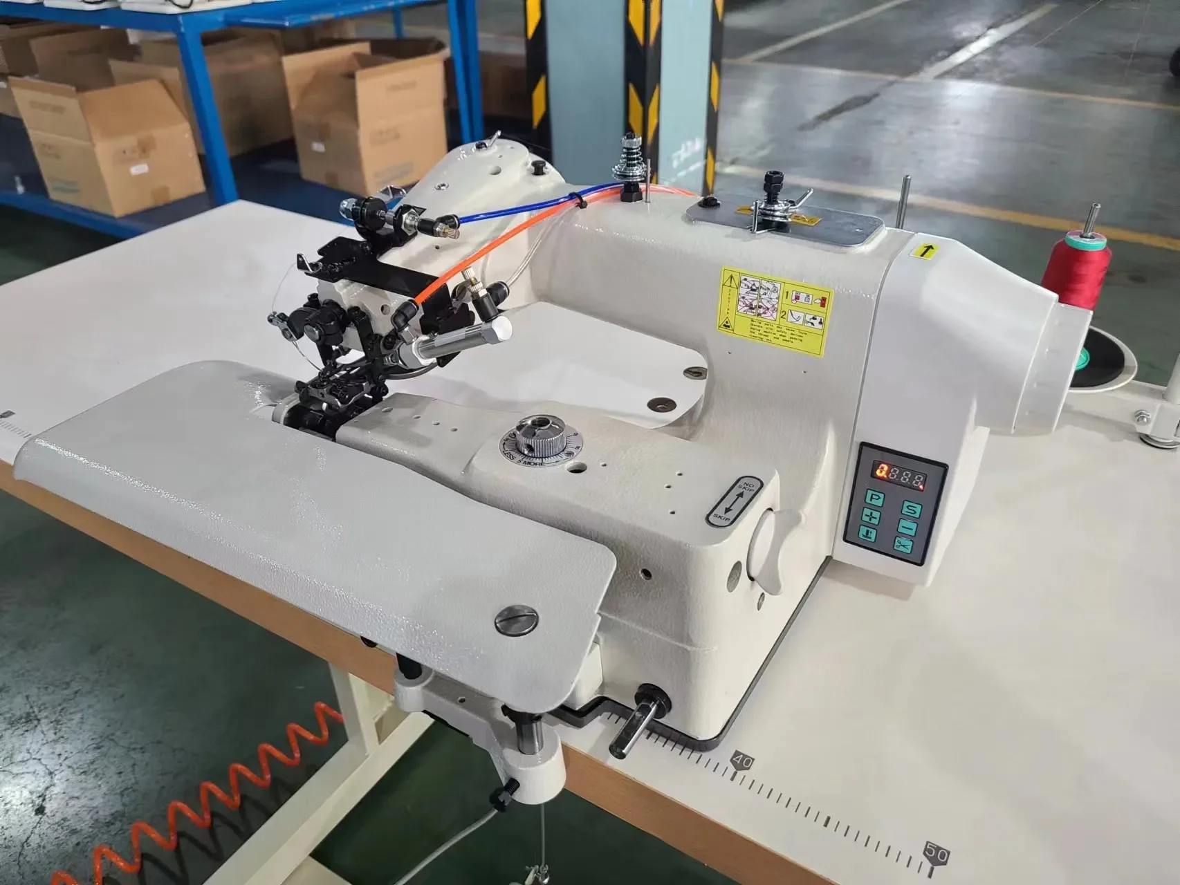 ماكينة خياطة الغرز العمياء المحوسبة JK600DD-QD3 ماكينة تشذيب الخيوط الأوتوماتيكية الهوائية #3