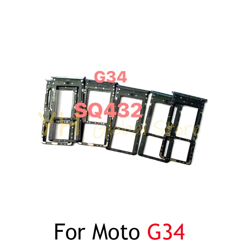 10PCS For Motorola Moto G04 G24 G14 G34 G54 G84 Sim Card Slot Tray Holder Sim Card Repair Parts