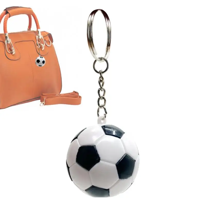 Football Keychain For Backpack Volleyball Tennis Sport Keyring Fashion Mini Basketball Key Chain Automobiles Accessories