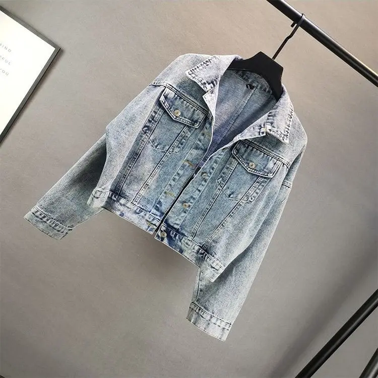 Damen-Jeansjacke mit Quasten, kurzer Stil, Mantel, 2026, Frühling und Herbst, neue lockere Top-Kleidung