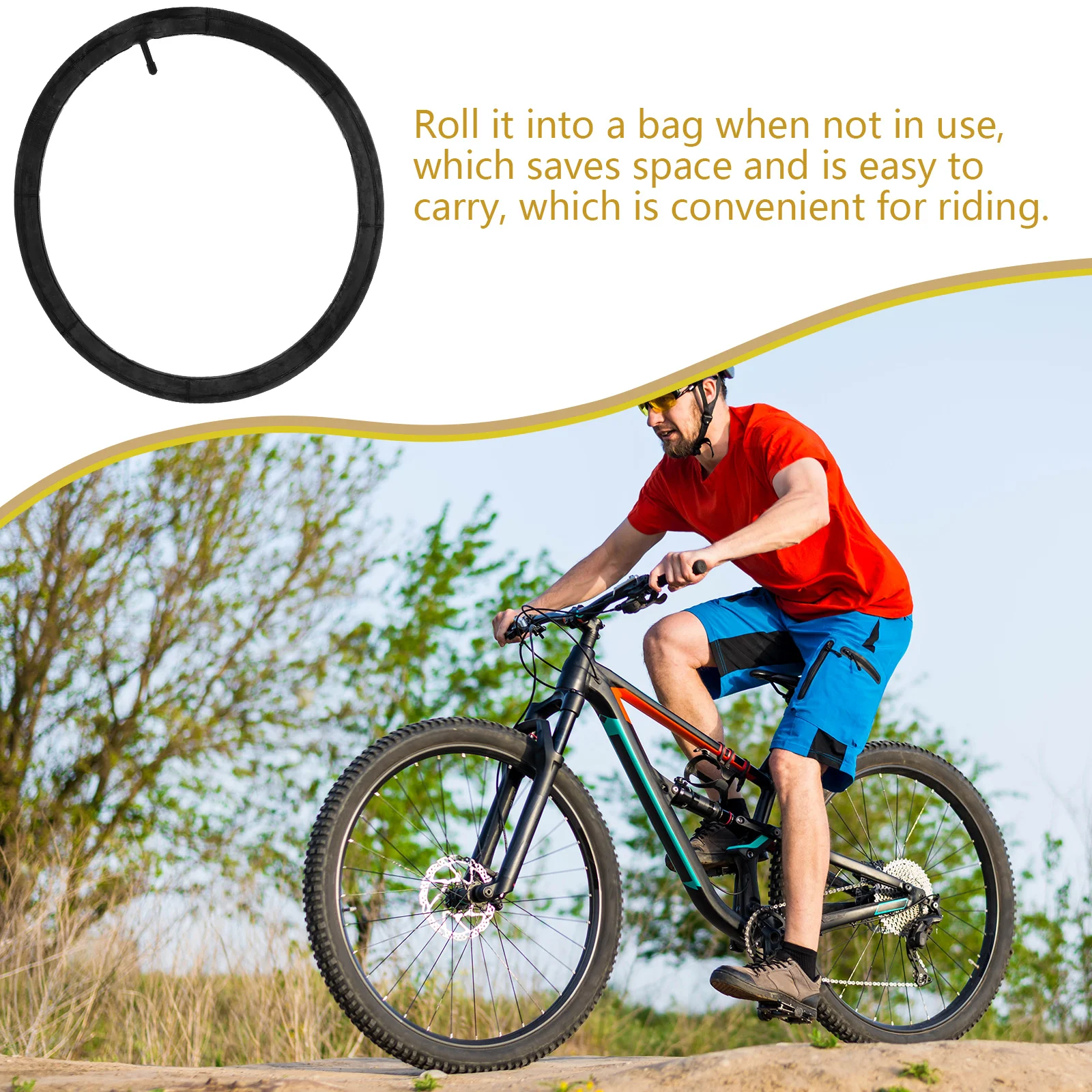 

Outdoor Bicycle Inner Tube Tire Replacement Rubber Road Bike Tpu Wear-resistant