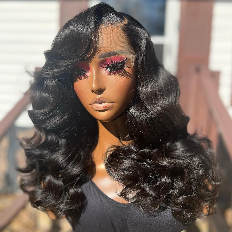 

Mossily 200% Body Wave 13x6 HD Lace Frontal Wig Short Bob Wigs Human Hair Water Wavy 13x4 Transparent Lace Front Wig For Women