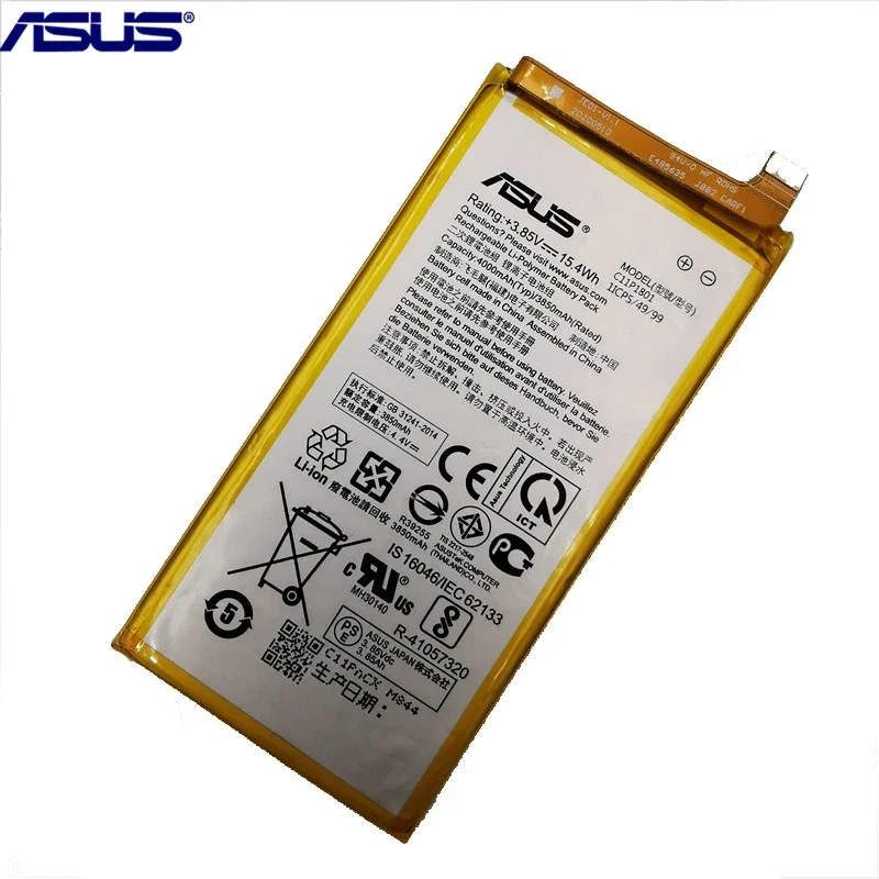 100% Original ASUS High Capacity C11P1801 ZS600KL Z01QD Phone Battery For ASUS ROG 1 Game Phone 4000mAh