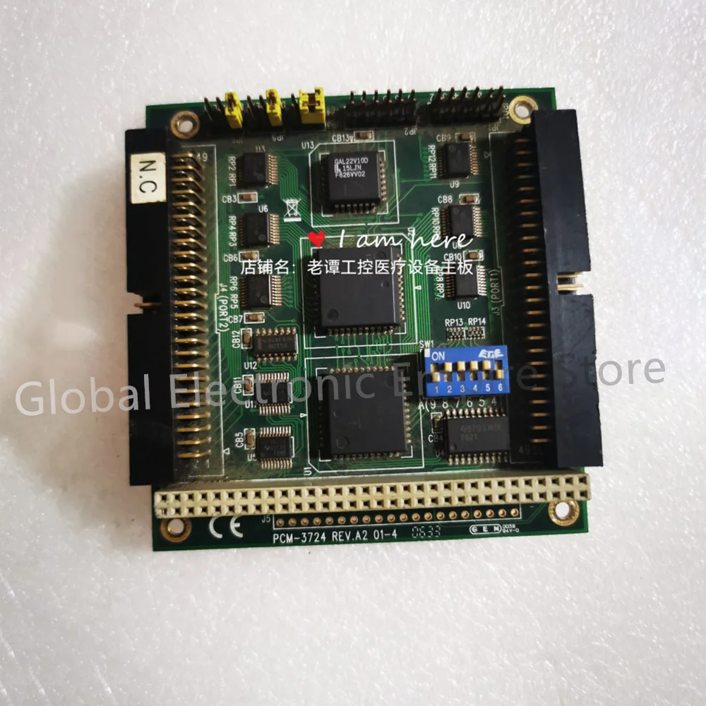 ل Advantech التحكم الصناعي المعدات الطبية اللوحة الرئيسية بطاقة الرسومات بطاقة الحصول على PCM-3724 REV.A2