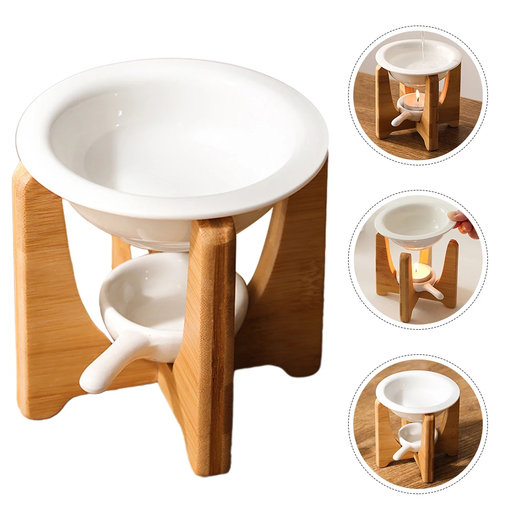 

1 Set Ceramic Essential Oil Burner Scented Warmer Wax Melt Diffuser Aroma Incense nace Reusable Bedroom