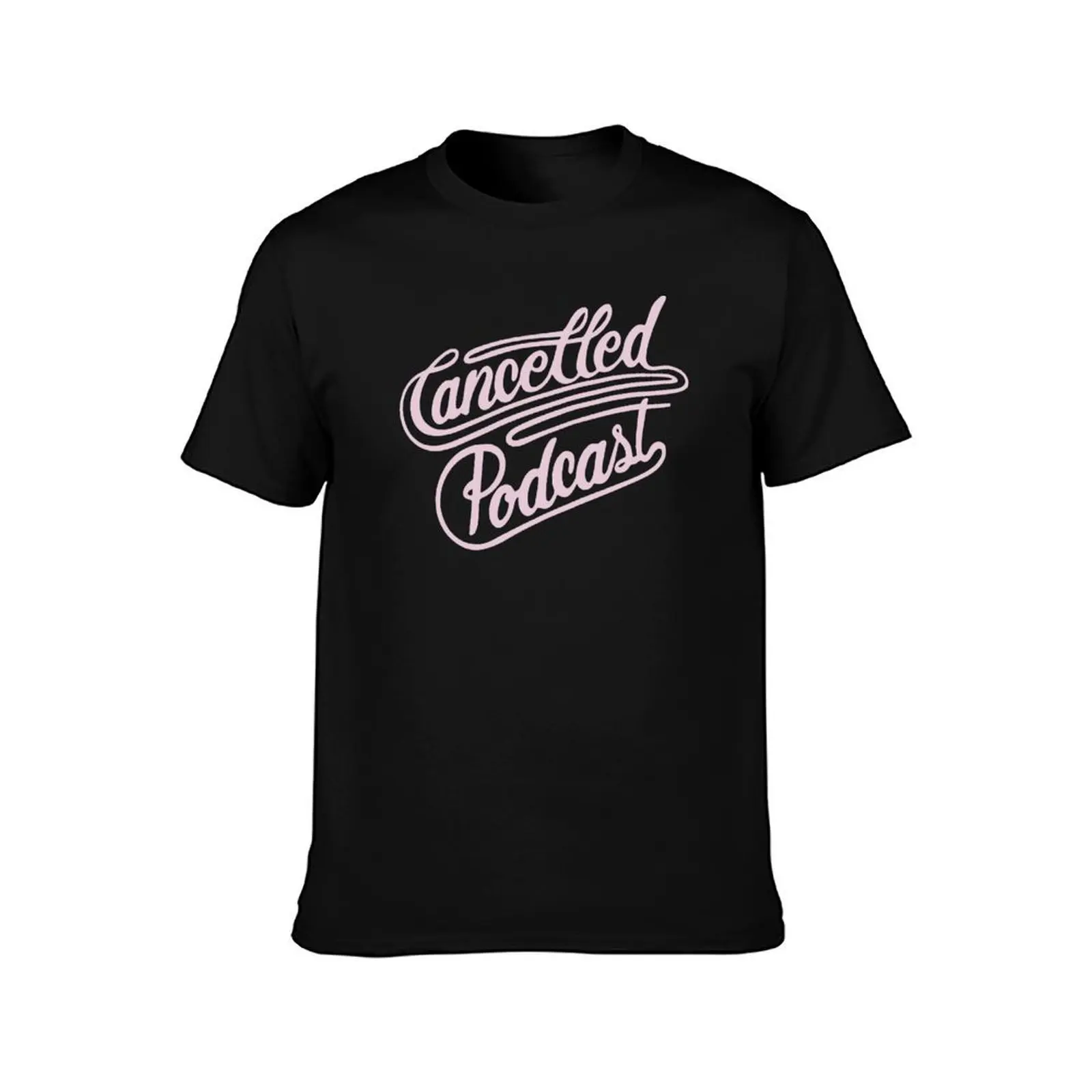 cancelled podcast merch T-Shirt Summer Casual Cotton Tee Oversized Streetwear Tops Vintage Graphic Print Unisex Men Women