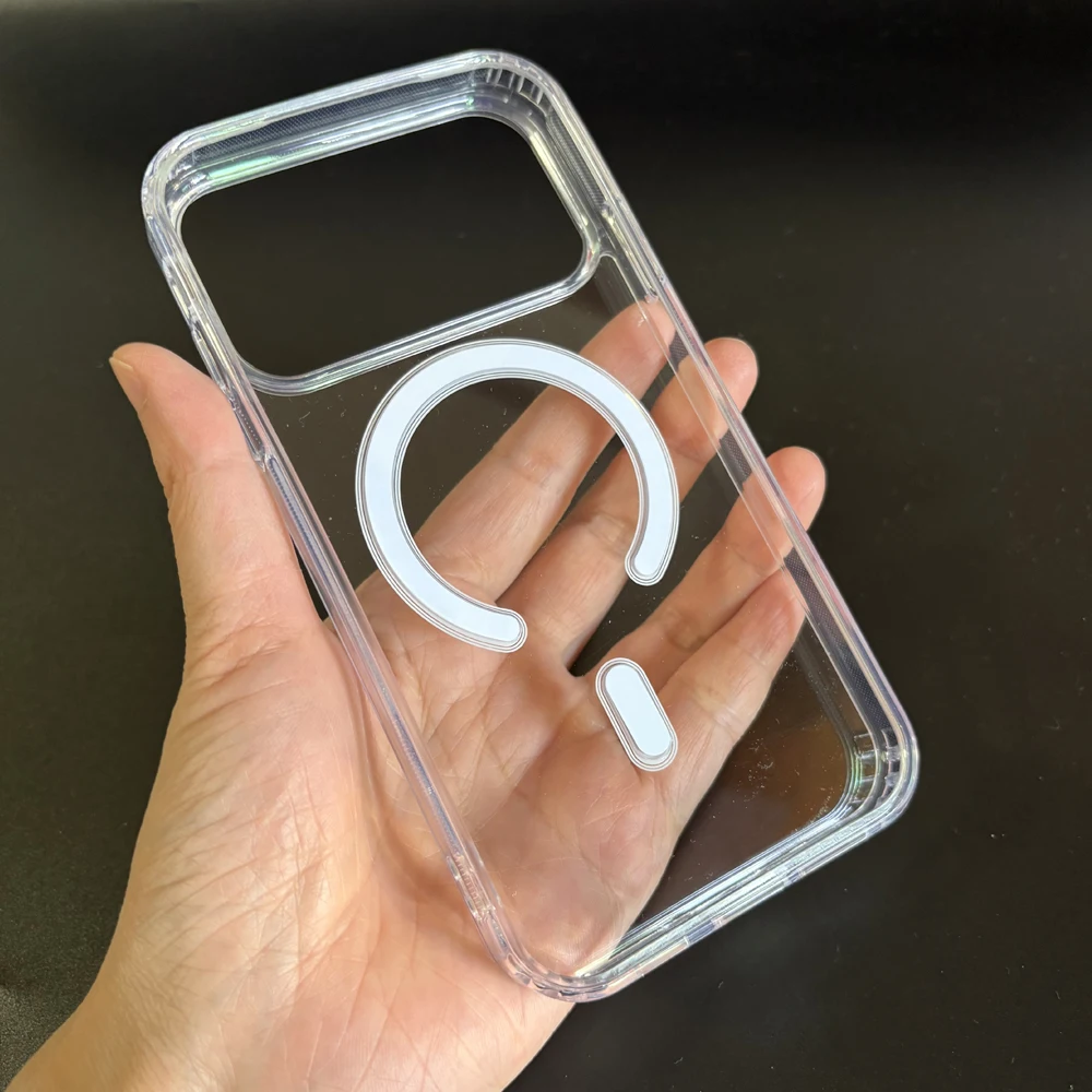 Magnetische Handyhülle für DIY XR bis 17Pro Transparente Hartschutzhülle mit großem Loch für XR bis 17Pro – Detail 2