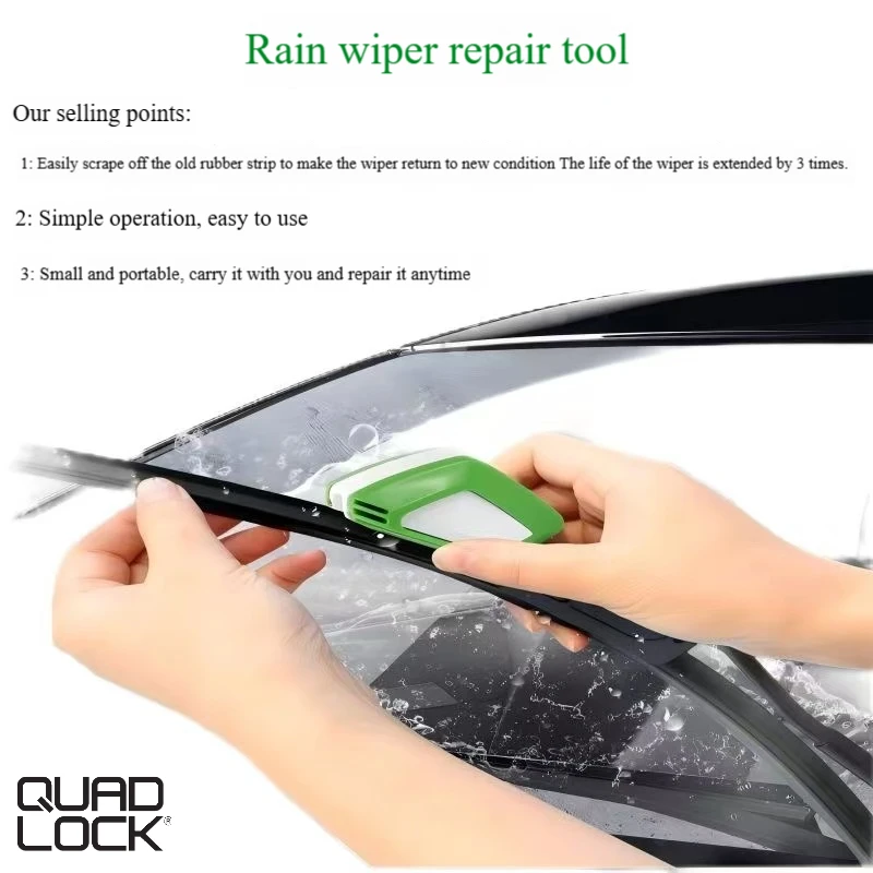 

QUAD LOCK Wiper Repair Tool Tool Trimmer Restorer Windscreen Wiper Blade Wiperblade Cutter Rubber Car Accessories