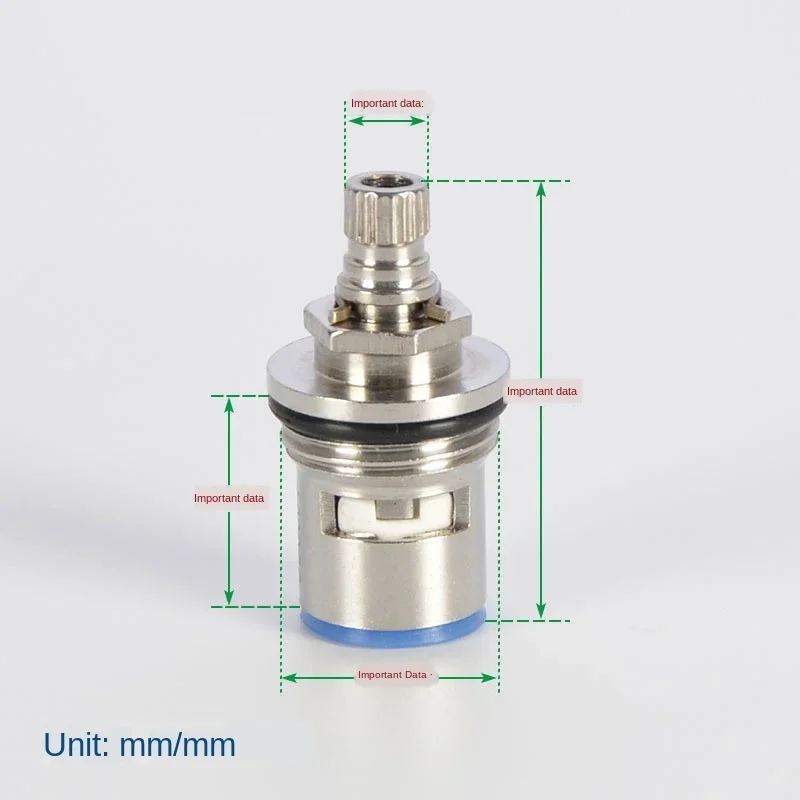 1PCS Faucet Copper Valve Core Cold and Hot Water Quick-opening Triangle Valve Switch Ceramic Valve Core Copper Head Repair Parts