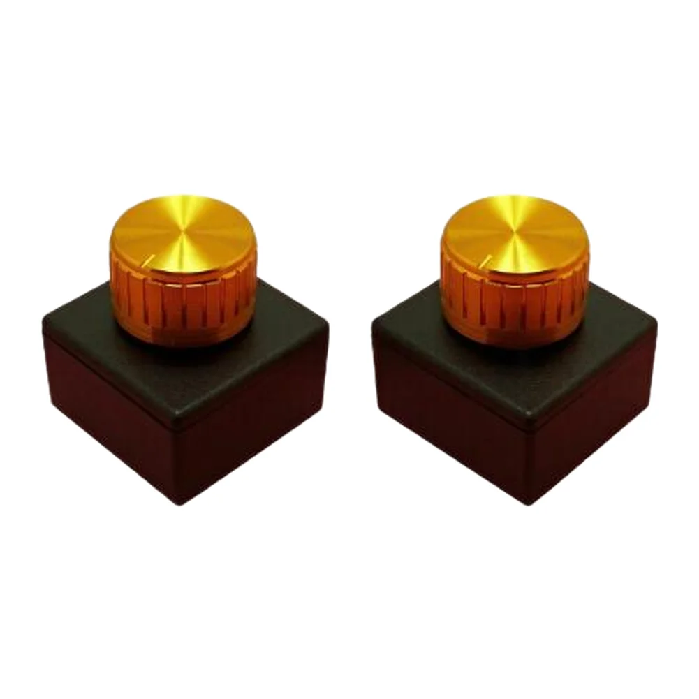 2pcs 300W AC Rotary Dimmer Switch for LED Lighting 110V-250V 50-60Hz with Knob PP Enclosure 4.9x4.9cm Compact Fit