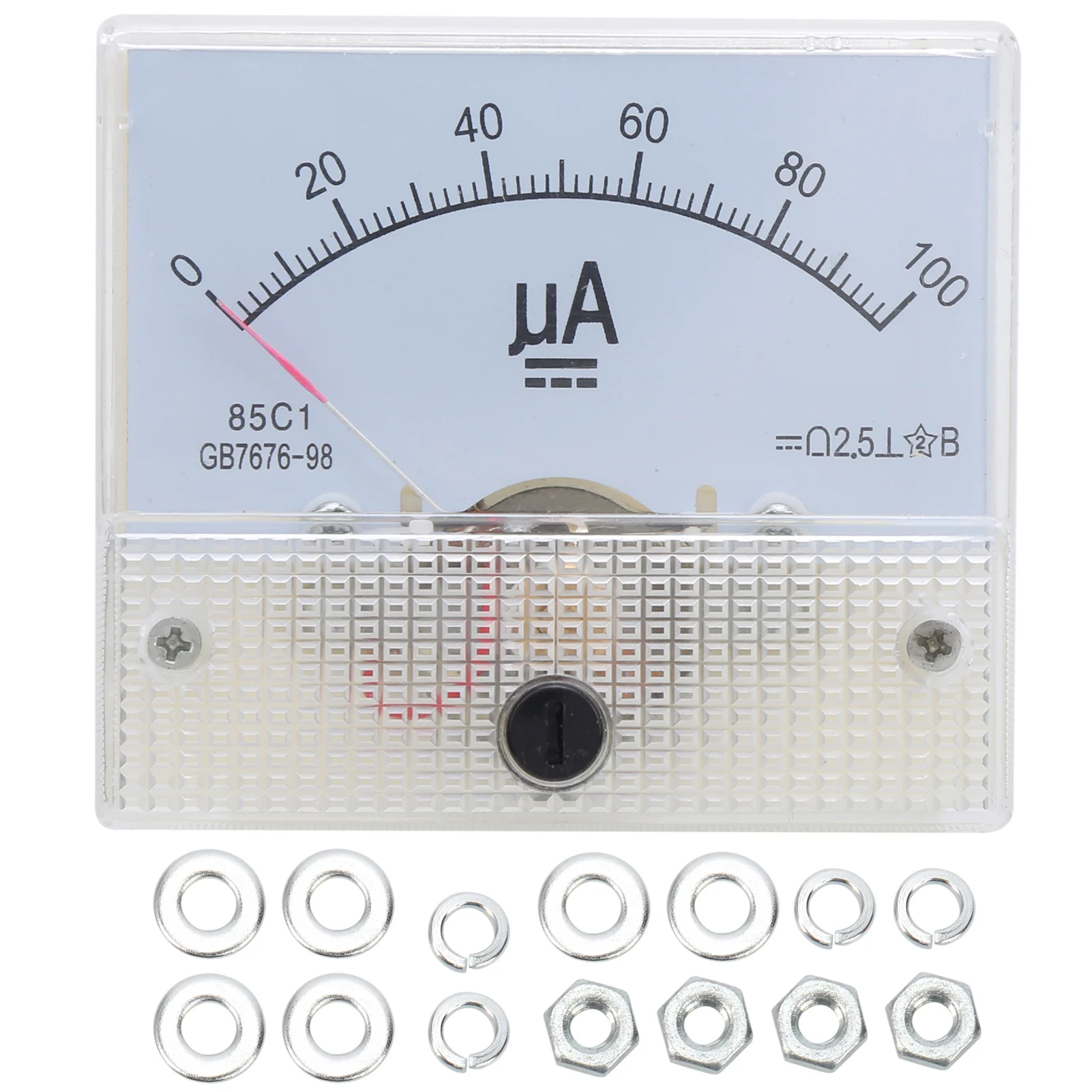 85C1  0~100UA Pointer Type Ammeter Analog Current Panel Meter Measuring Instrument Pointer  Ammeter Ammeter  Current Meter