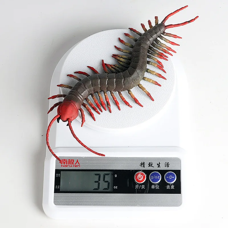 Funny Rubber Centipede Insects TPR Simulation Animal Model Halloween Children\'s Scary Soft Pinch Fun Stress Relief Venting Toys