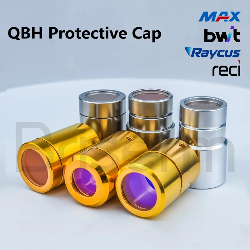 Raycus Max IPG Reci QBH Protective Lens D12.8 H12 D12.8 H16 QBH Protective Cap for Raycus Laser Source Optical Fiber