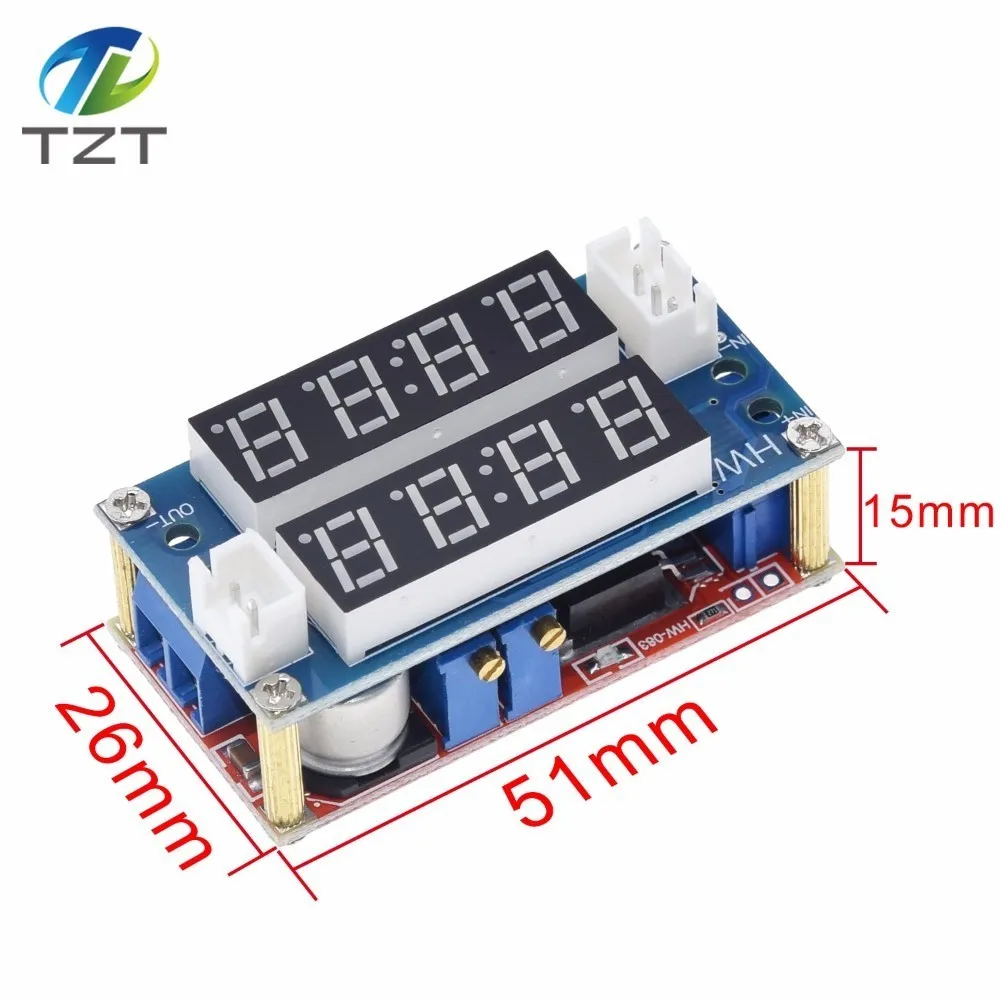 2 in 1 XL4015 5A Adjustable Power CC/CV Step-down Charge Module LED Driver Voltmeter Ammeter Constant current constant voltage