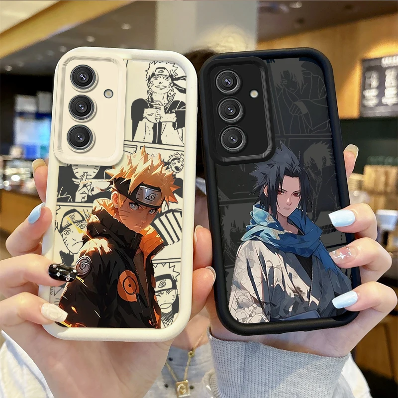 Anime N-Narutos Uzumakis Trend Cool TPU Soft Case for Samsung Galaxy S24 S23 S22 S21 Ultra Plus S23 S21 S20 Dustproof Back Cover