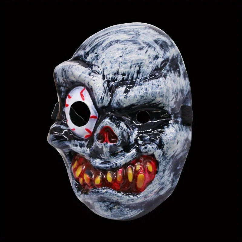 

1pc Scary Exploding Eye Skull Halloween Mask | Eyeblast Horror Party Prop | Plastic No Feathers | Costume Accessory