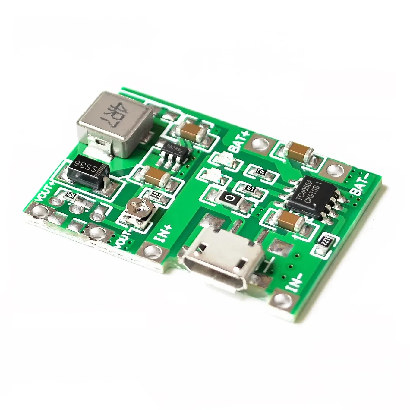 6pcs 3.7V to 9V 5V Boost Charge Discharge Module 2A for Multimeter Modification 18650 Lithium Battery DIY