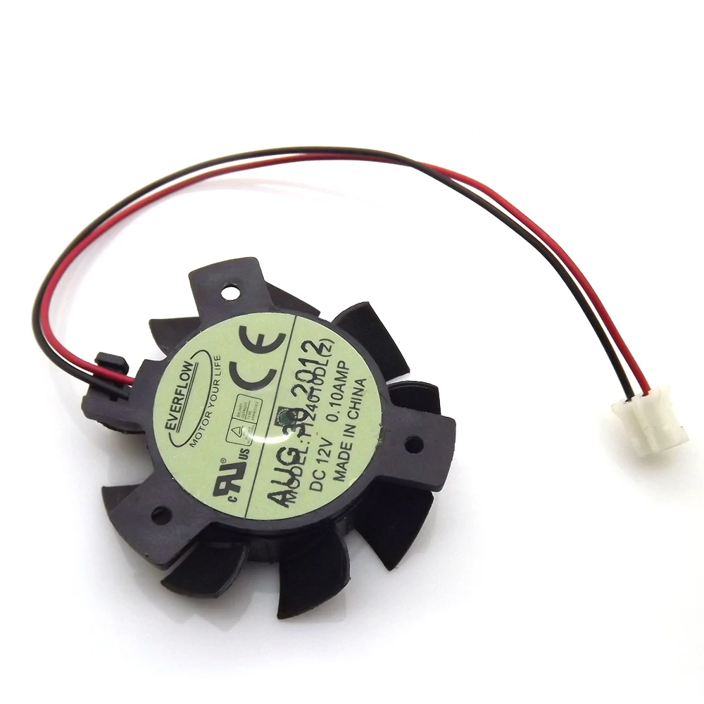T124010DL 12V 0.1A 37mm For ASUS HD4550 HD5570 Graphics Card Cooler Cooling Fan