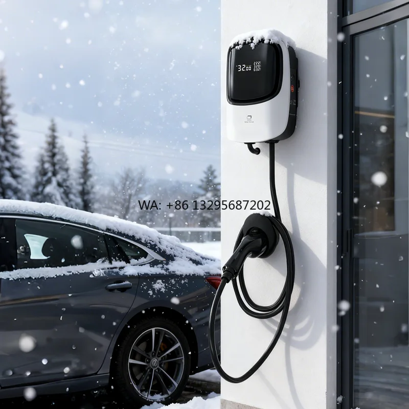 

Fast Smart New SuperGenie AC Home Car EV Charger Wall-Mounted 7kW Type 2 3Phase 16A 32A Charging Station
