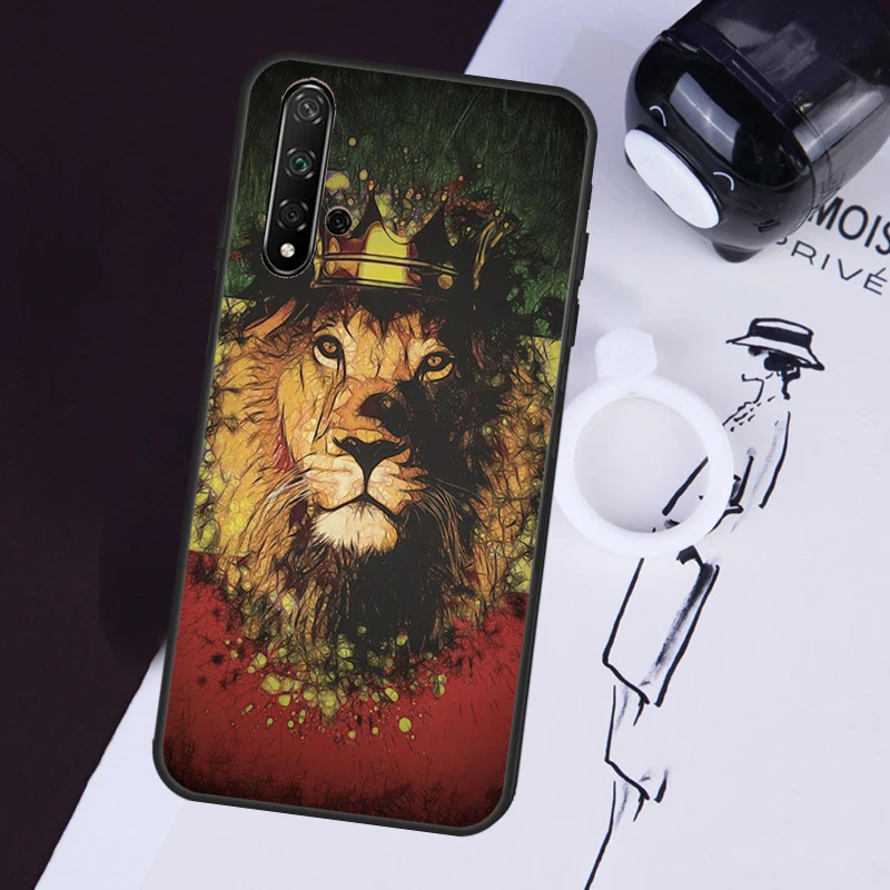 Rasta Lion Reggae Bob Marleys Case For Huawei Nova 10 9 SE 11 Pro 5T 11i 8i 3i Y60 Y61 Y70 Y90 Y91 P20 P30 P40 Lite Cover